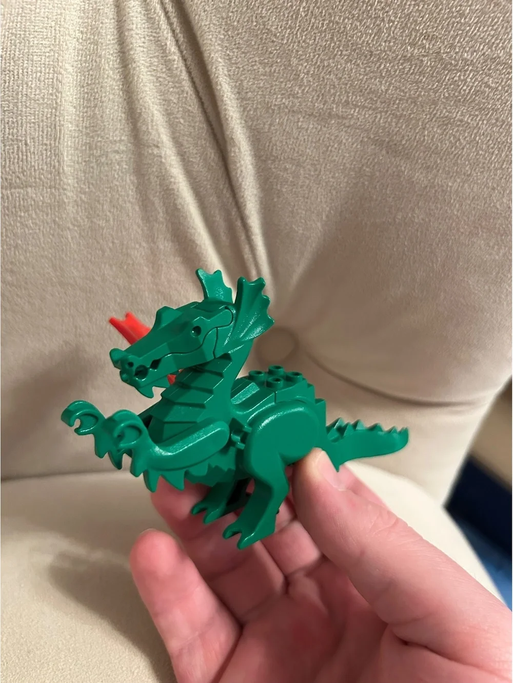 Vintage Green Dragon Classic Lego Knight  Minifigure